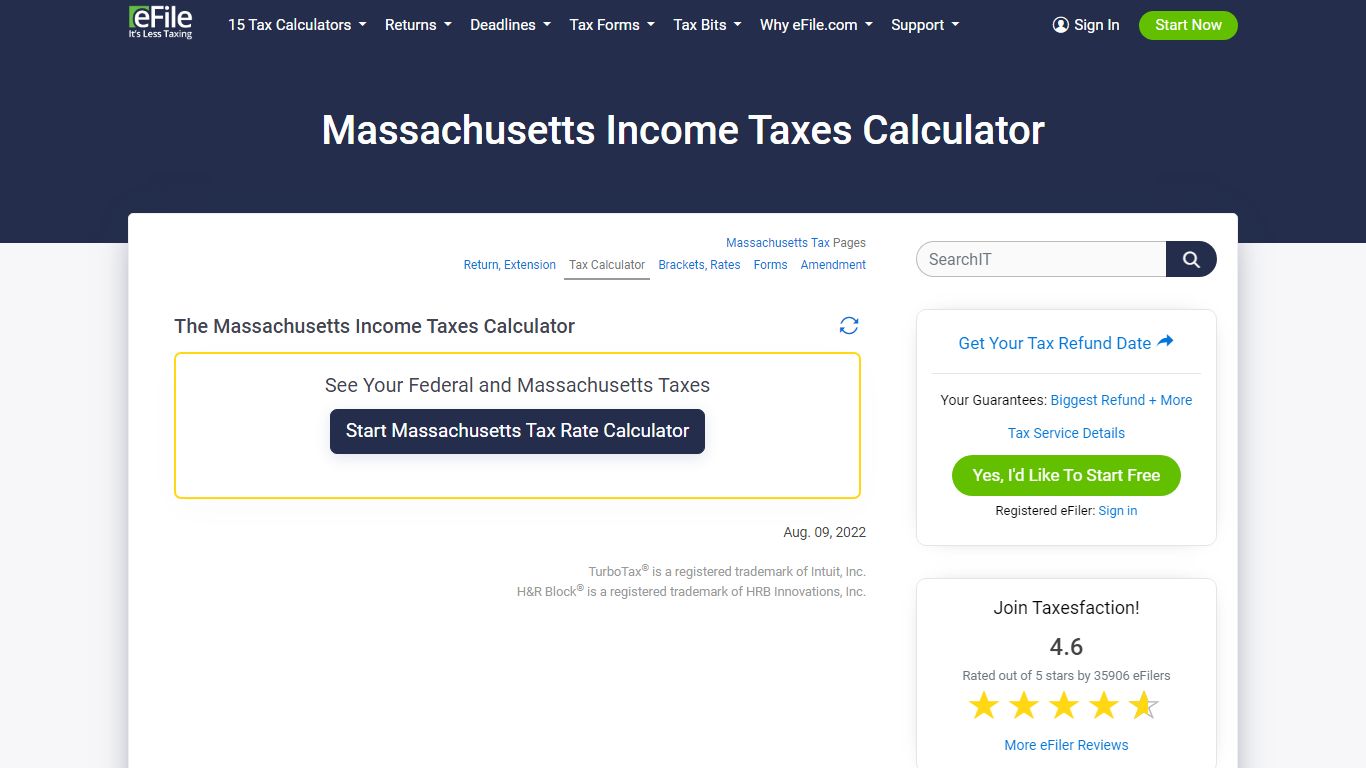 Calculate, Estimate Your Massachusetts Income Taxes by Tax Year
