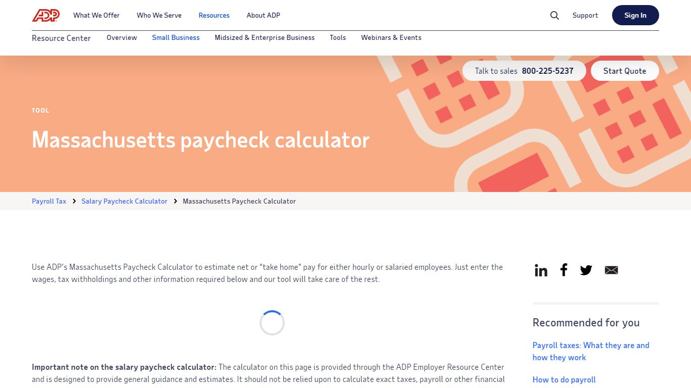 Massachusetts Paycheck Calculator | ADP